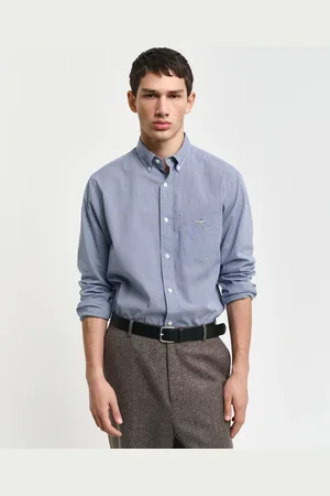 GANT Langarmhemd »REG POPLIN MICRO GINGHAM SHIRT«, Regular Fit Popeline Hemd mit Vichy-Minikaro