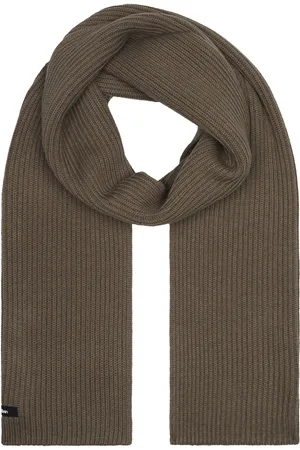 Calvin Klein Schal »CLASSIC COTTON RIB SCARF«, mit Logopatch