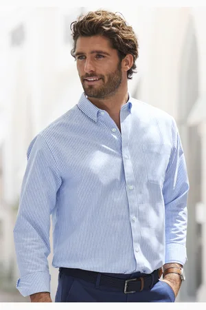 H.I.S Langarmhemd »Regular-fit«, Oxfordhemd langarm mit Button-down-Kragen aus reiner Baumwolle