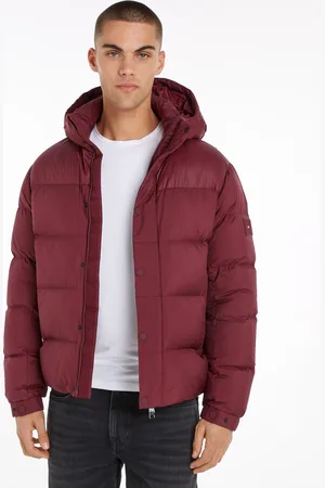 Tommy Hilfiger Steppjacke »MIX DOWN HOODED PUFFER JACKET«, mit Kapuze, mit abnehmbarer Kapuze