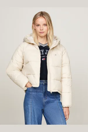 Tommy Hilfiger Steppjacke »TJW ASPEN PUFFER EXT«, mit Kapuze, mit Logostickerei