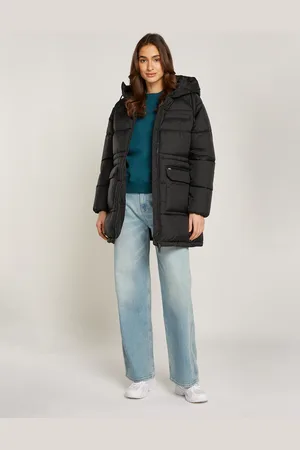 Tommy Hilfiger Steppjacke »TJW MIDI ASPEN PUFFER«, mit Logostickerei