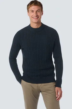 No Excess Strickpullover, mit Zopfmuster