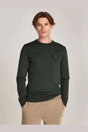 Calvin Klein Rundhalspullover »COTTON SILK BLEND CN SWEATER«, mit Logoprägung