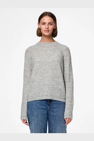 Pieces® Strickpullover »PCJULIANA LS O-NECK KNIT NOOS BC«