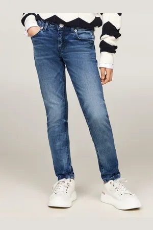 Tommy Hilfiger Skinny-fit-Jeans »NORA DARK WASH«, in blauer Waschung, mit Logostickereien