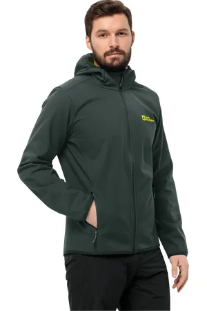 Jack Wolfskin Softshelljacke »BORNBERG HOODY«, mit Kapuze, winddicht, wasserabweisend