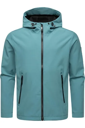 Ragwear Softshelljacke »Softshelljacke Shellwie Warm«, mit Kapuze, wasserdichte Herren Übergangsjacke mit großer Kapuze