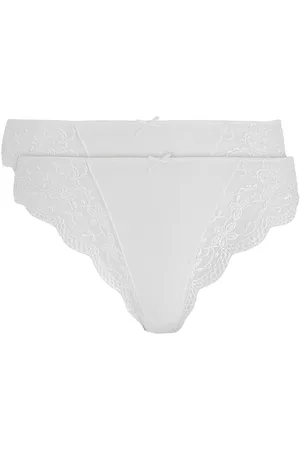 Nina Von C. String »"Silver Edition"«, (2er Pack), mit floralen Spitzeneinsätzen