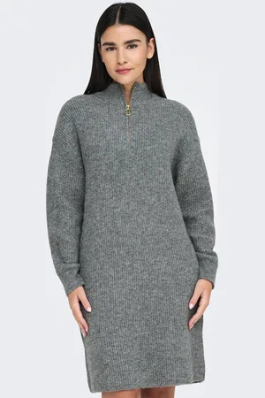 ONLY Strickkleid »ONLTOKYO L/S ZIP DRESS KNT«