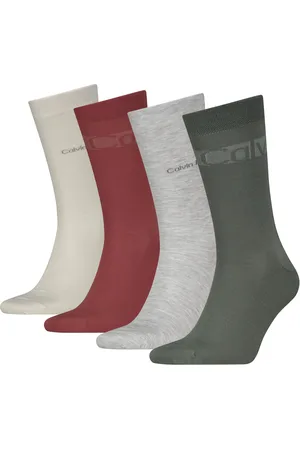 Calvin Klein Socken »CK MEN SOCK 4P STRIPES«, (Packung, 4 Paar), mit Logostickerei