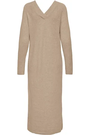 ONLY Strickkleid »ONLJEANETT LIFE LS V-NECK DRESS CC KNT«