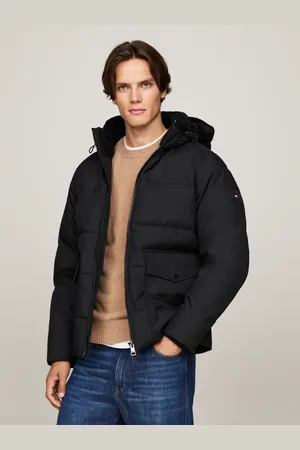 Tommy Hilfiger Parka »ROCKIE UTILITY HOODED JACKET«, mit Kapuze, Abnehmbare Kapuze mit Kordelzug, 2-Wege-Reißverschluss