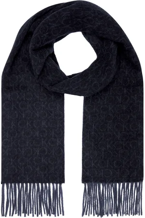 Calvin Klein Schal »CLASSIC WOOL SCARF MONOGRAM«, mit Logoprägung