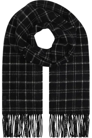 Calvin Klein Schal »MINI CHECK WOOL SCARF«, mit Logopatch