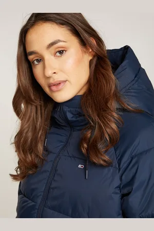 Tommy Hilfiger Steppjacke »TJW ASPEN PUFFER EXT«, mit Kapuze, mit Logostickerei