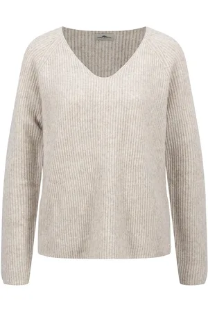 Fynch-Hatton Strickpullover, mit attraktivem V-Ausschnitt