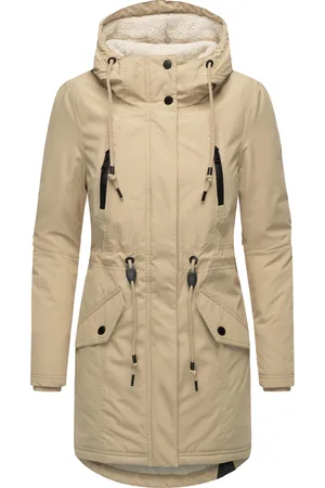 Ragwear Wintermantel »Wintermantel Elsien«, wasserdichter Winterparka mit Teddyfell-Futter