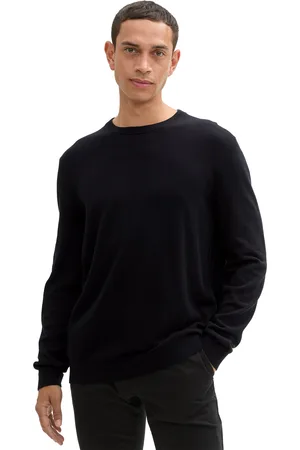 TOM TAILOR Rundhalspullover, mit recyceltem Kaschmir