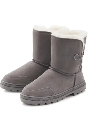 Lascana Winterstiefel, aus kuscheligem Lammfell, robuste Sohle, Winterstiefelette, Snowboots