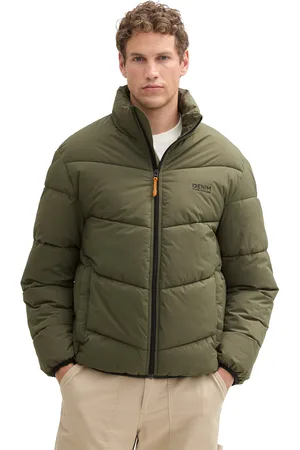 TOM TAILOR Steppjacke, ohne Kapuze, mit Logoprint