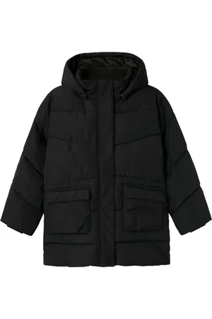 NAME IT Steppjacke »NKFMEDOW03 JACKET LONG FO NOOS«, mit Kapuze
