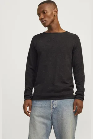 JACK & JONES Rundhalspullover »JJEHILL KNIT CREW NECK NOOS«, aus Strukturstrick
