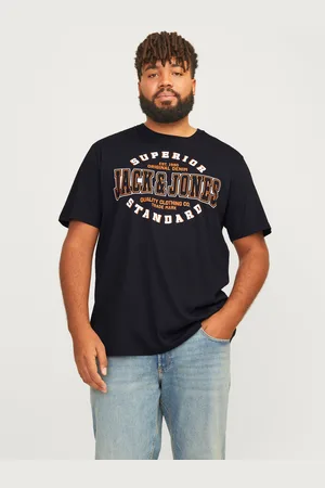 JACK & JONES T-Shirt »JJELOGO TEE SS O-NECK 2 COL AW24 S PLS«, mit Frontprint