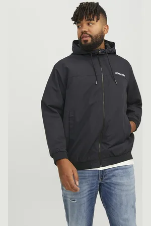 JACK & JONES Bomberjacke »JJERUSH HOOD BOMBER NOOS PLS«, mit Kapuze, mit Logo Schriftzug