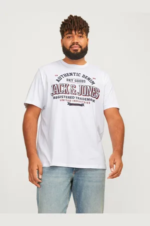JACK & JONES T-Shirt »JJELOGO TEE SS O-NECK 2 COL AW24 S PLS«, mit Frontprint