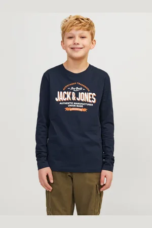 JACK & JONES Langarmshirt »JJELOGO TEE LS O-NECK 2 COL NOOS JNR«