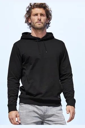 john devin Hoodie, Langarm, Sweatshirt mit Rundhals und Kapuze, Baumwollmischung