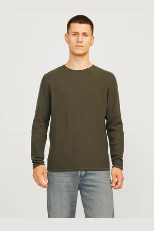 JACK & JONES Rundhalspullover »JJECOOPER KNIT CREW NECK NOOS«, in Strick Optik