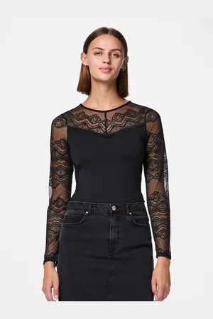 Pieces® Langarmbody »PCSINNA LS BODYSTOCKING NOOS«