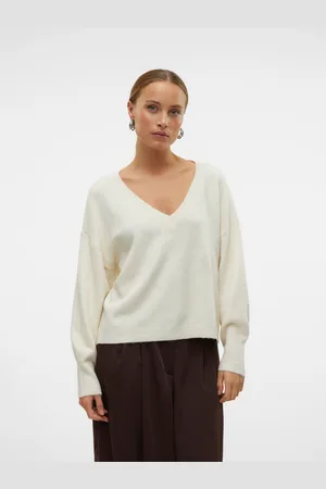 VERO MODA V-Ausschnitt-Pullover »VMJUPITER LS V-NECK PULLOVER BF«
