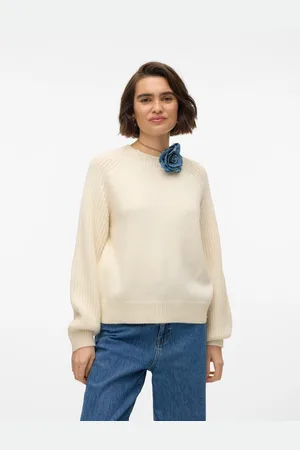 VERO MODA Rundhalspullover »VMENYA LS O-NECK PULLOVER BOO«