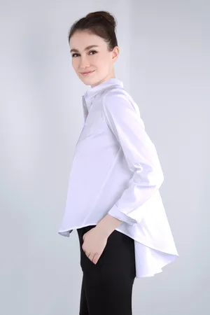 Imperial Klassische Bluse »IMP-C ED4BBE«, glockenförmige Form mit Bogensaum