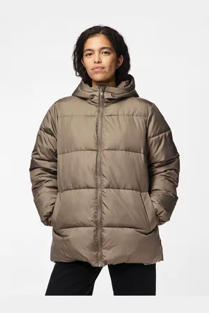 Pieces® Steppjacke »PCMADDIE PUFFER JACKET NOOS BC«, mit Kapuze