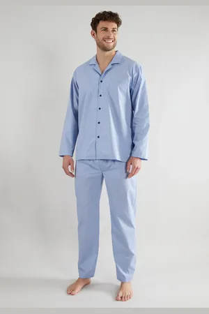 TOM TAILOR Pyjama, (2 tlg.), mit durchgängiger Knopfleiste
