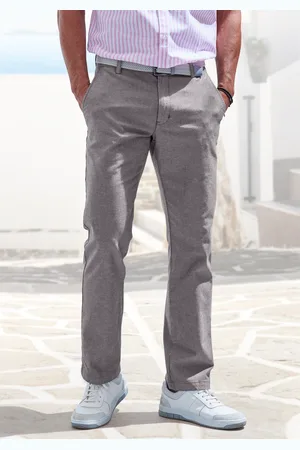 john devin Chinohose »regular-fit, lange Oxford Hose«, aus elastischer Baumwoll-Qualität