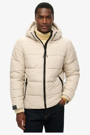 Superdry Steppjacke »HOODED SPORTS PUFFR JACKET«, mit Kapuze, mit kontrastfarbener Stickerei