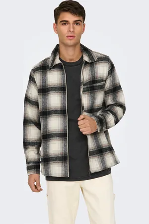 Only & Sons Langarmhemd »ONSAUSTIN WOOL ZIP OVERSHIRT«