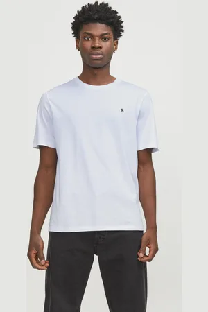 JACK & JONES Rundhalsshirt »JJEPAULOS TEE SS CREW NECK NOOS«, mit Logo Stickerei
