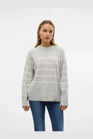 VERO MODA Strickpullover »VMFLAWLESS LS O-NECK PULLOVER GA NOOS«