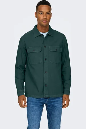 Only & Sons Langarmhemd »ONSOLIVER TWILL OVERDYE OVERSHIRT BF«
