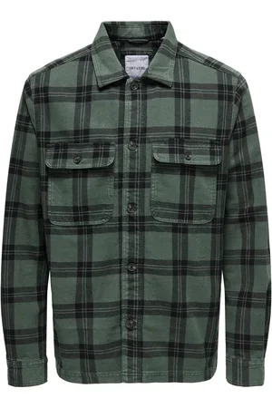 Only & Sons Langarmhemd »ONSOLIVER TWILL OVERDYE OVERSHIRT BF«