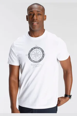 DELMAO T-Shirt, Kurzarm, bedruckt, Rundhals, aus Baumwolle
