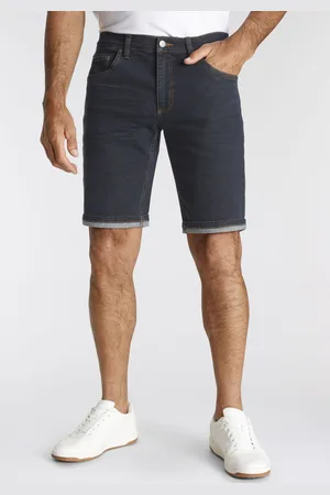 ARIZONA Jeansshorts, gerader Schnitt, knieumspielende Länge, niedrige Leibhöhe