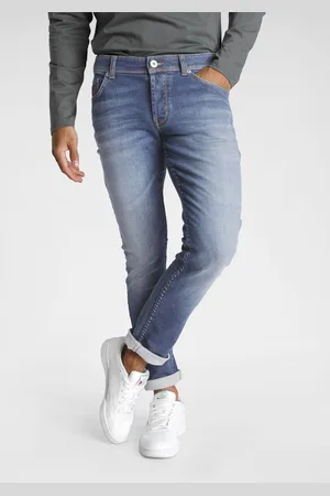Bruno Banani Slim-fit-Jeans »Jimmy (Stretch)«, schmale Beinform, niedrige Leibhöhe, mit Button-Fly
