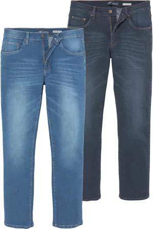 ARIZONA Stretch-Jeans »Willis«, (Packung, 2 tlg.), straight-fit, lange Beine, mit Nieten, niedrige Leibhöhe